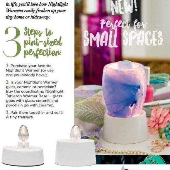 Scentsy Tabletop Base Adapter For Mini Warmers - Picture 3 of 4